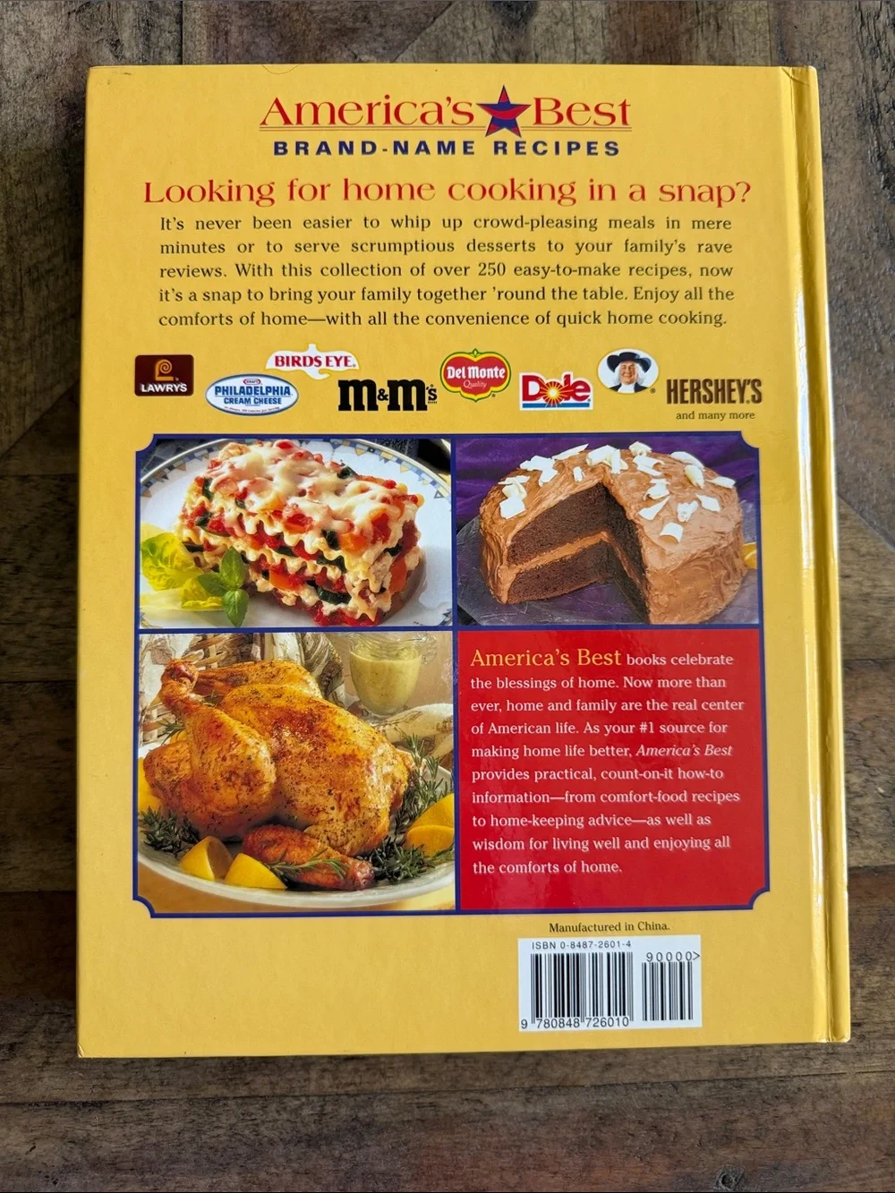 America’s Best Homestyle Cooking Made Easy Cookbook - Red/Yellow Cover